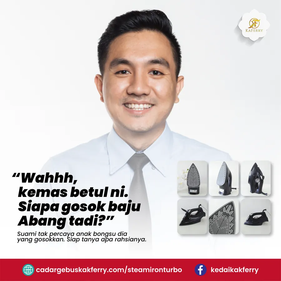 Poster iklan Steam Iron Turbo - Household