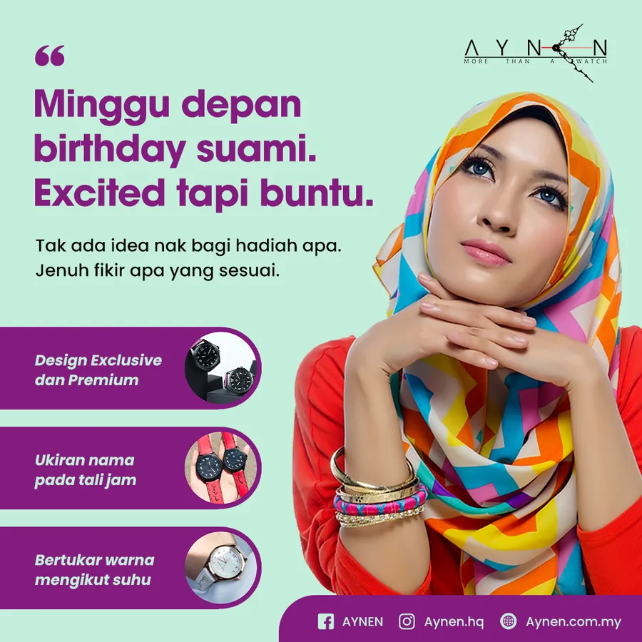 Poster iklan Aynen Watch - Fashion