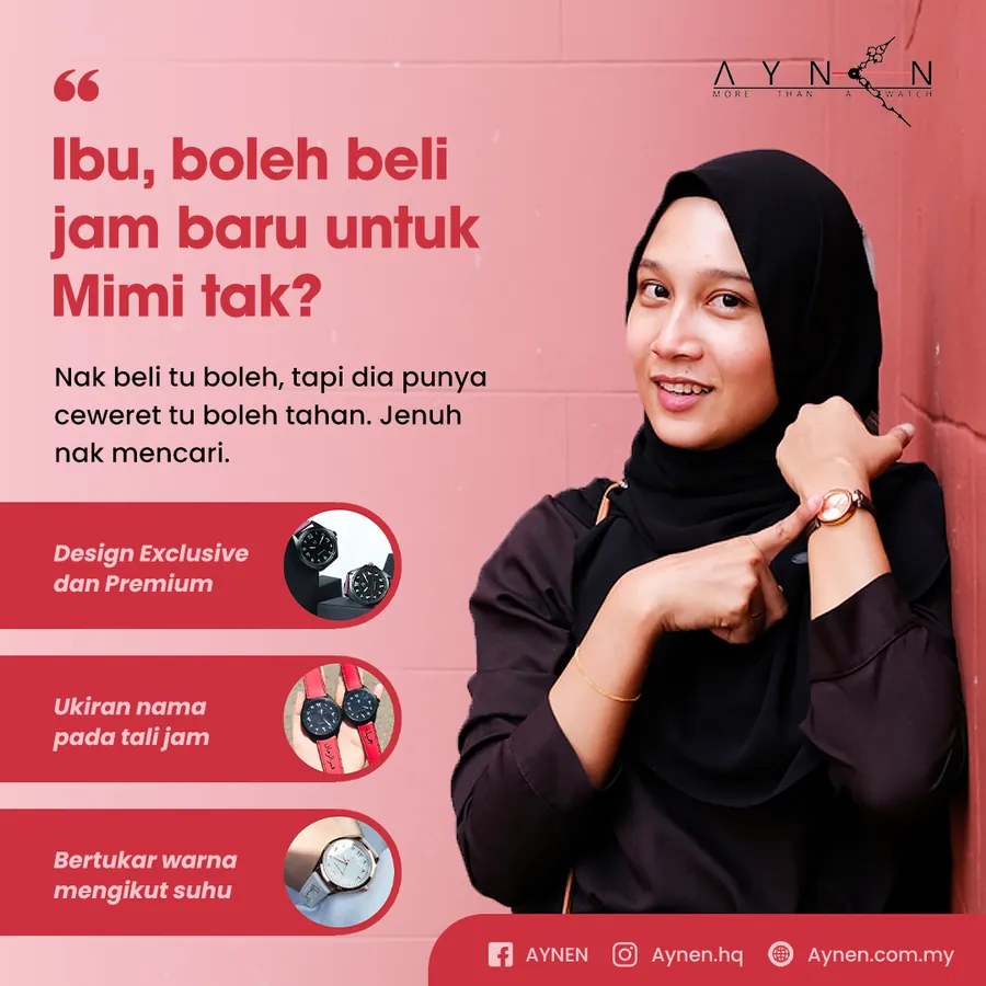 Poster iklan Aynen Watch - Fashion