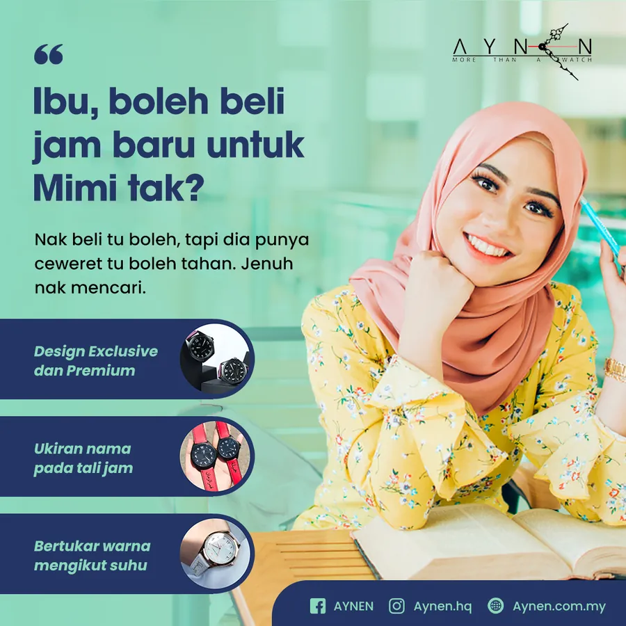 Poster iklan Aynen Watch - Fashion