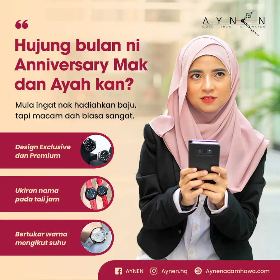 Poster iklan Aynen Watch - Fashion