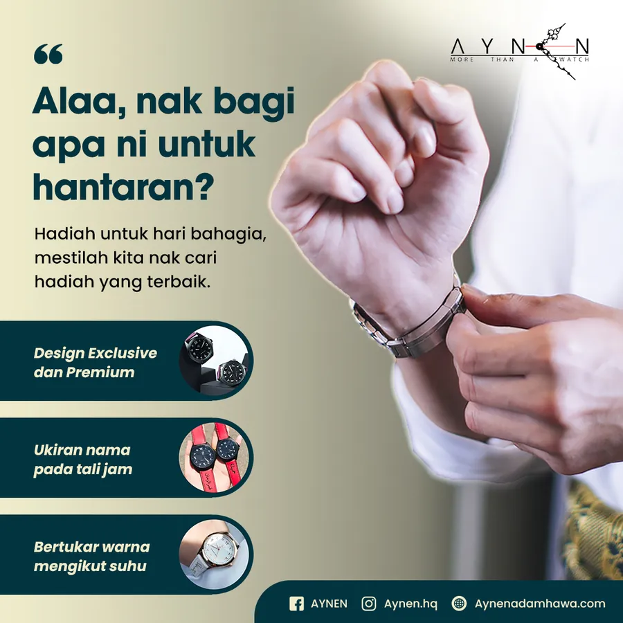Poster iklan Aynen Watch - Fashion