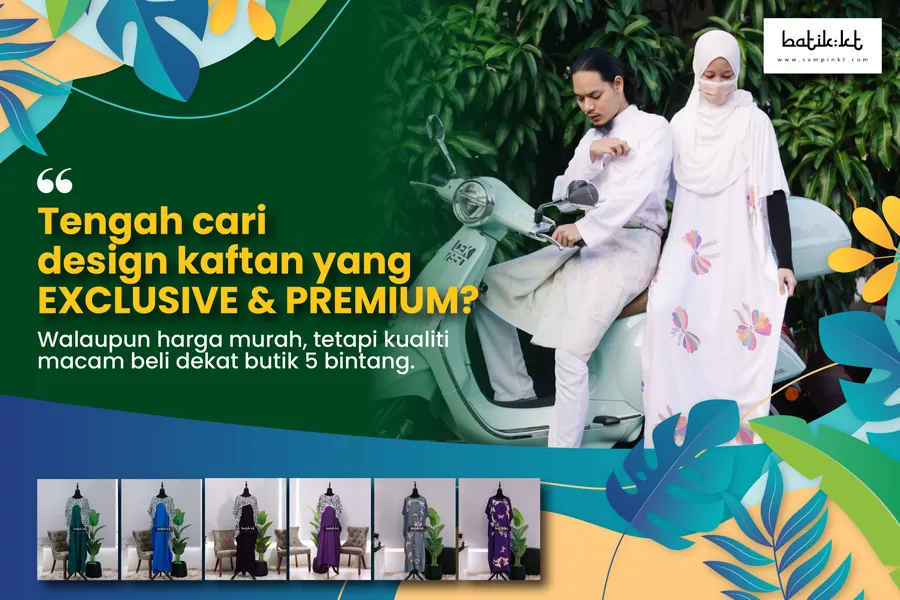 Poster iklan Kaftan Lukis Batik - Fashion