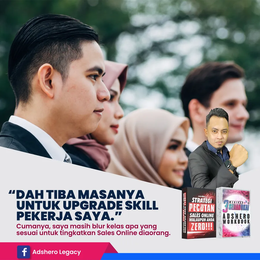 Poster iklan Webinar Pengiklanan - Class / Seminar